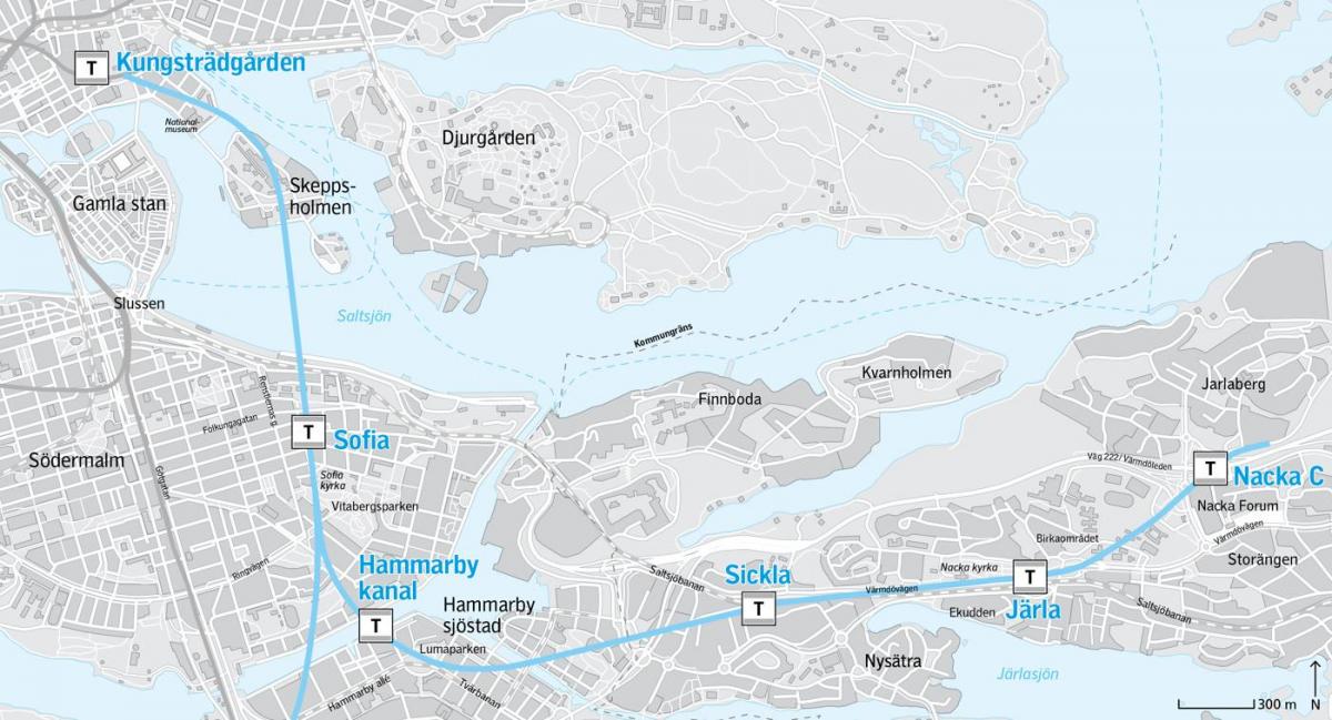 karta naka Stockholm