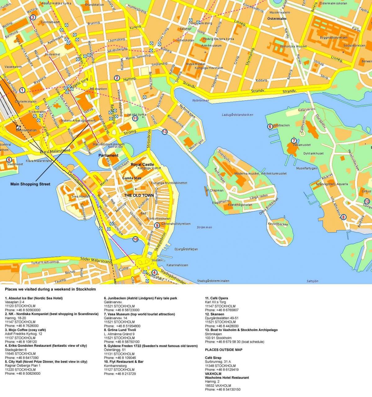 Centar Stockholma karti