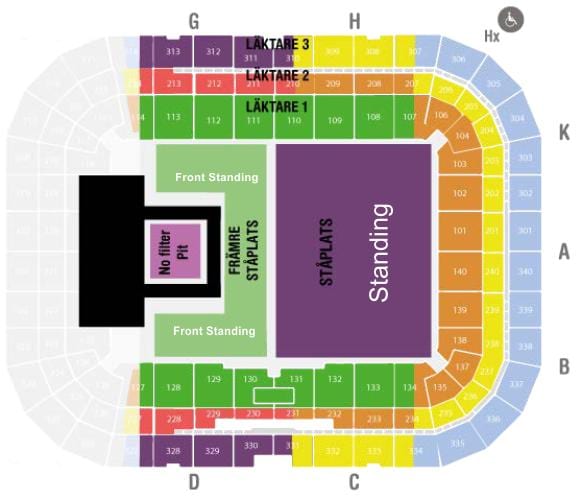 Mao френдс Arena Stockholm
