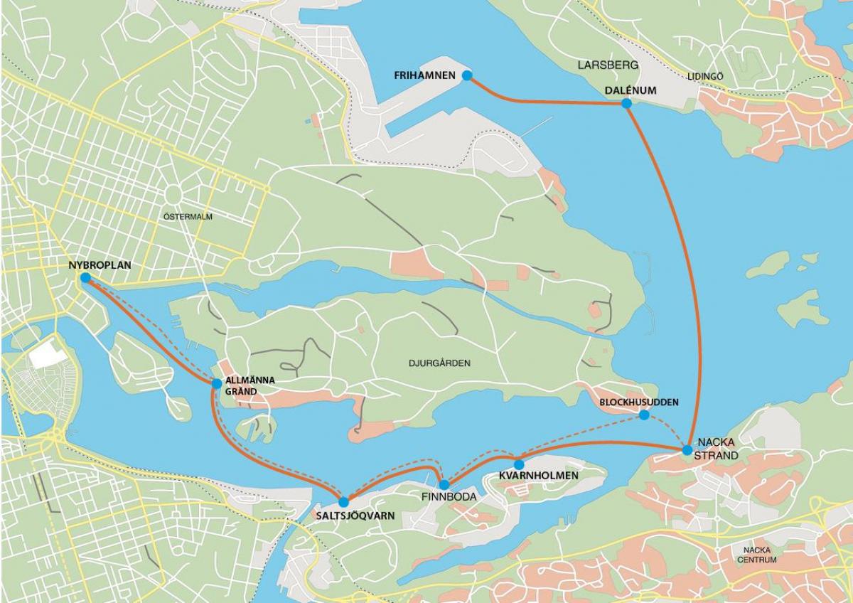karta okrenuta Stockholm