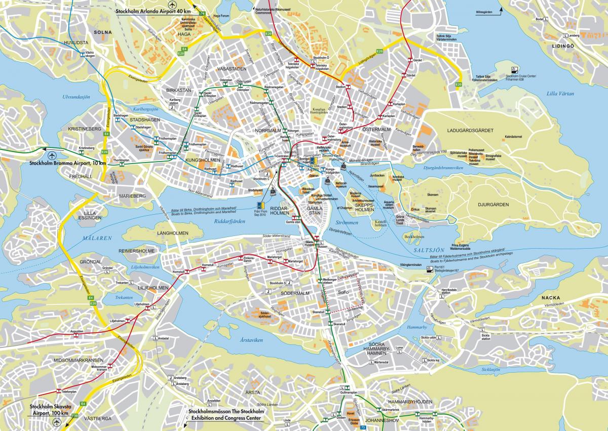 karta grada Stockholm