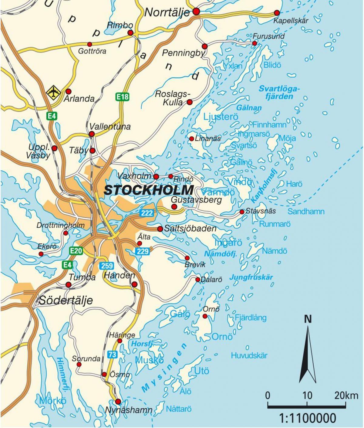 Stockholm na karti