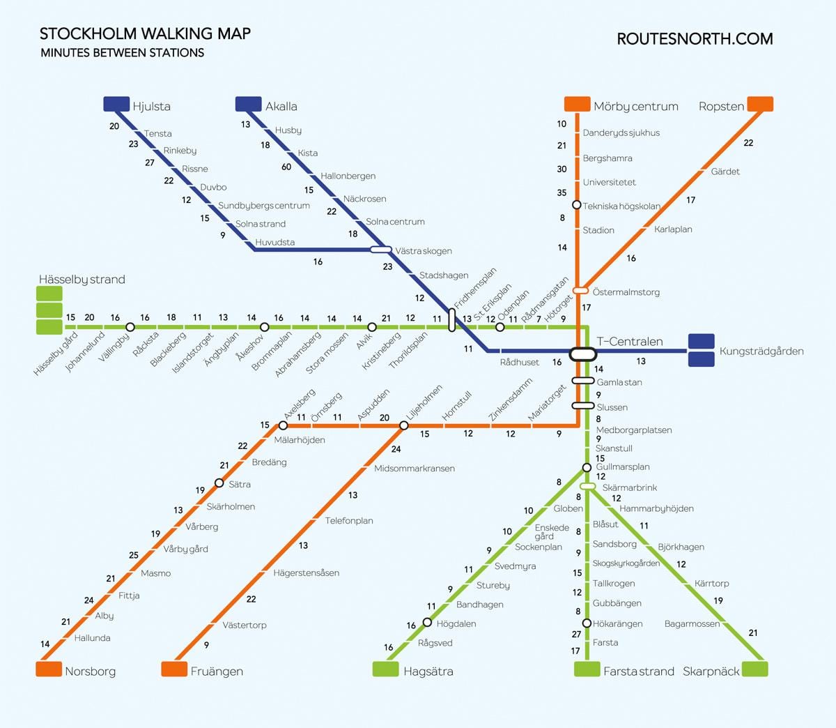karte za Stockholm hoda