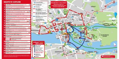 Autobusne linije Stockholmu karti