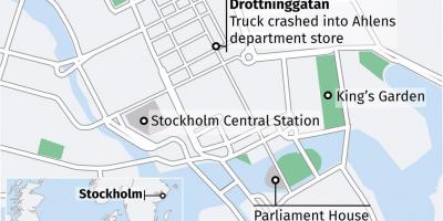 Karta drottninggatan u Stockholmu