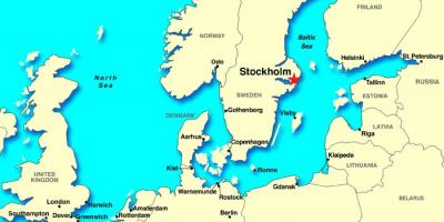 Stockholm karta Europe
