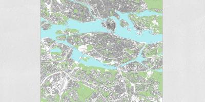 Karte za Stockholm ispisati kartu 