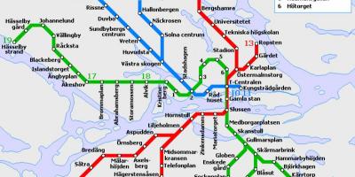 Javni prijevoz u Stockholmu karti