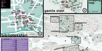 Karte za Stockholm-trgovine