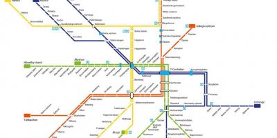 Karte za Stockholm metro art